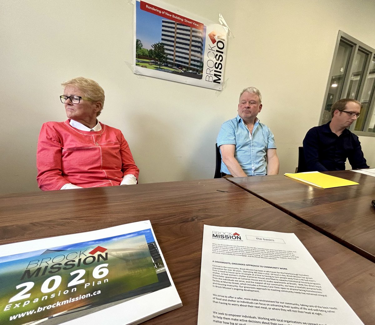 Representatives ⁦<a href="/TheBrockMission/">BrockMission</a>⁩  hold a news conference regarding 2026 Expansion Plan in #ptbo.