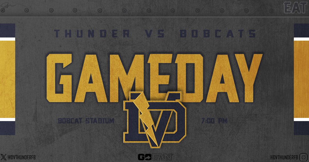 Desert Vista Football (@dvthunderfb) on Twitter photo 🚨⚡️🚨⚡️
🆚 <a href="/CienegaFootball/">#TheBoysInVail</a>
🗓August 30, 2024
🕖7:00pm
⚡️🆙
◻️◻️
🎟 gofan.co/app/school/AZ1…
🎥 youtube.com/c/BobcatTV
📍Bobcat Stadium 🚨⚡️🚨⚡️
🆚 <a href="/CienegaFootball/">#TheBoysInVail</a>
🗓August 30, 2024
🕖7:00pm
⚡️🆙
◻️◻️
🎟 gofan.co/app/school/AZ1…
🎥 youtube.com/c/BobcatTV
📍Bobcat Stadium