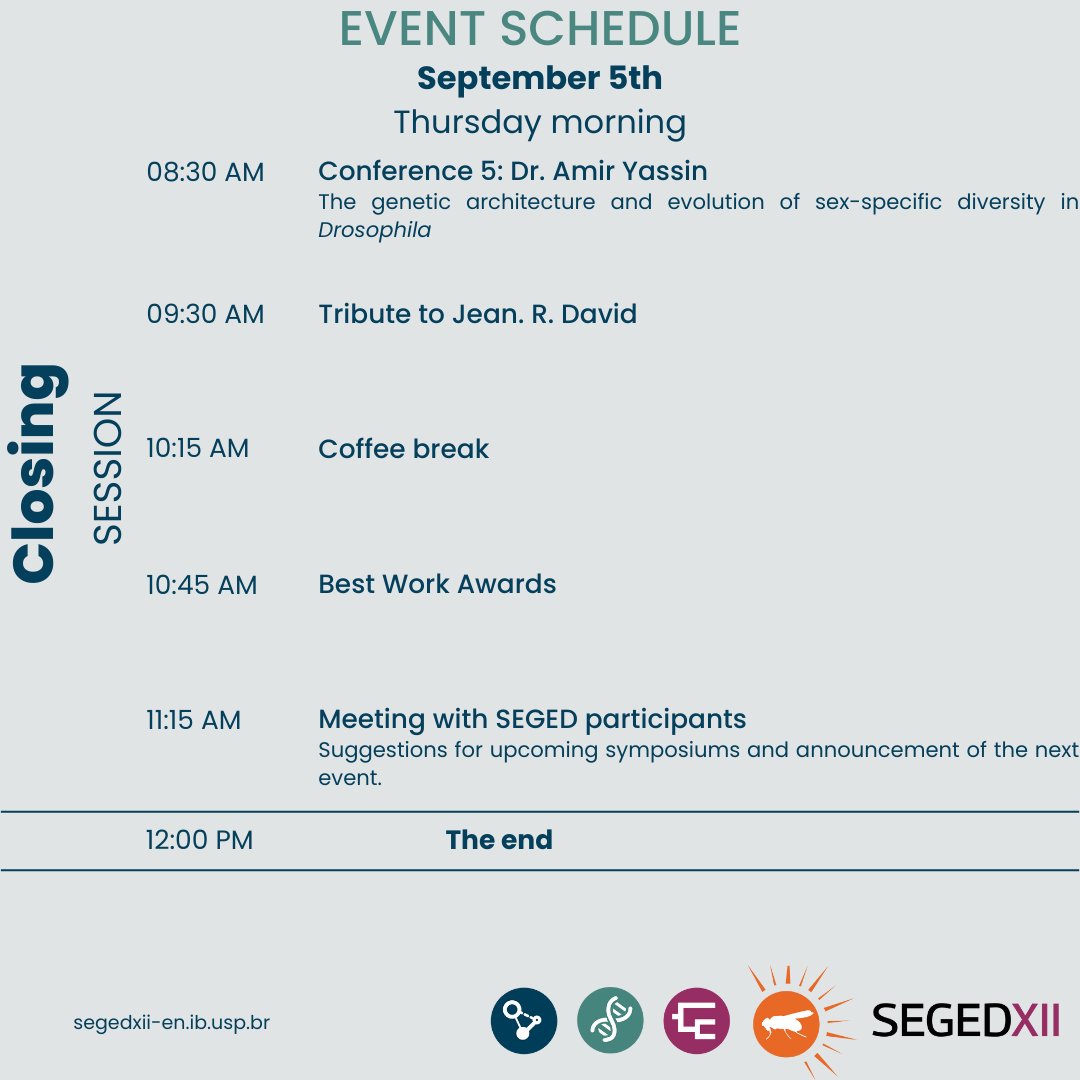 Check out the updated schedule (September 4 and 5 ) for #SEGEDXII! It is also available for you to download in PDF format on our website.
