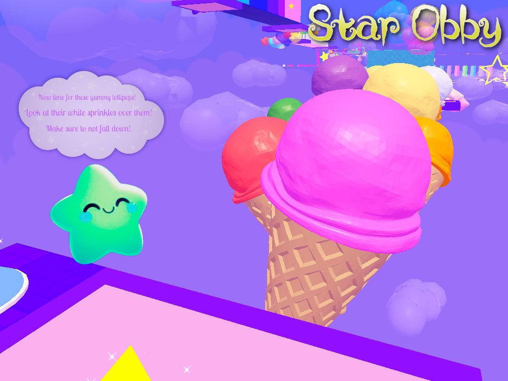 #HiddenPrize N3 in Star Obby ⭐️

Here's my third secret in Star Obby! If you interact with the star, it will give you Ice Cream! 🍦

roblox.com/games/17448199…

#StarObbyRoblox #Roblox #RobloxDev #Giveaway #gamedevelopment #prize #Obby #new #star #robloxgiveaway