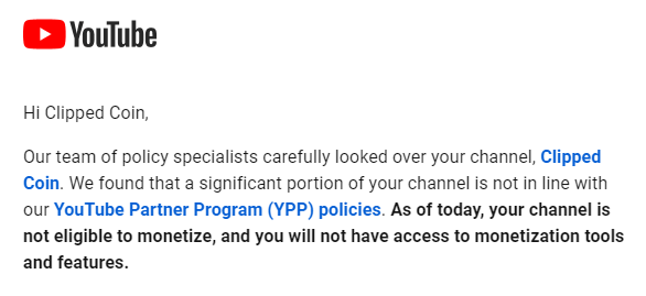Over a week and still waiting on help from <a href="/YouTube/">YouTube</a> 

Channel was demonetized for "reused content" which turned out to be a compilation of MY OWN VIDEOS

Something that is NOT against the rules

I need an actual human to spend 2 minutes reviewing my channel and not someone who