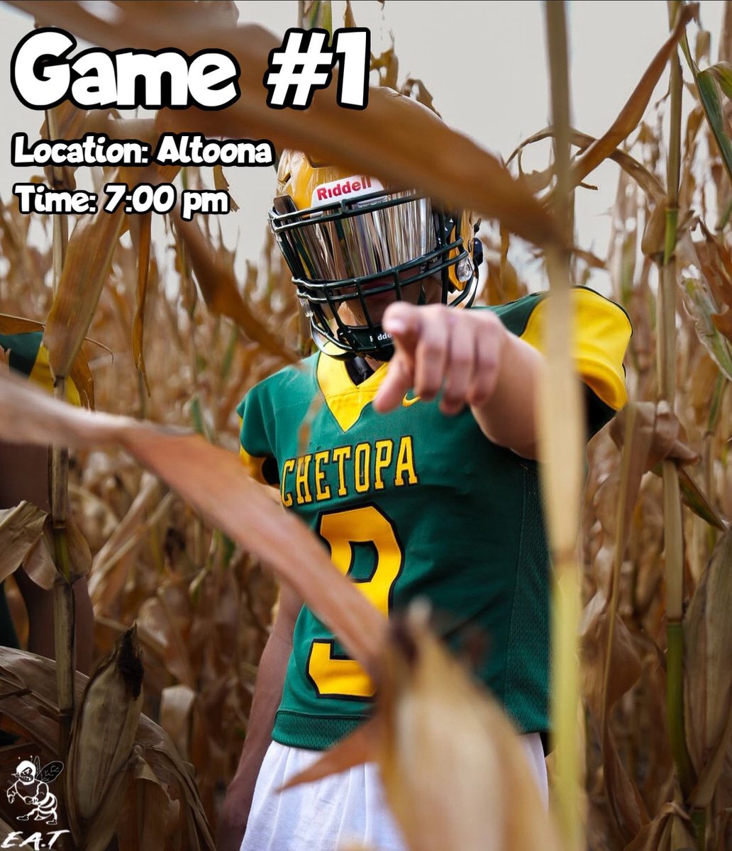 Officially 1 week out from Kick off of the 2024 Football Season! 
We will travel to Altoona in September 6th. Kick off at 7:00 pm