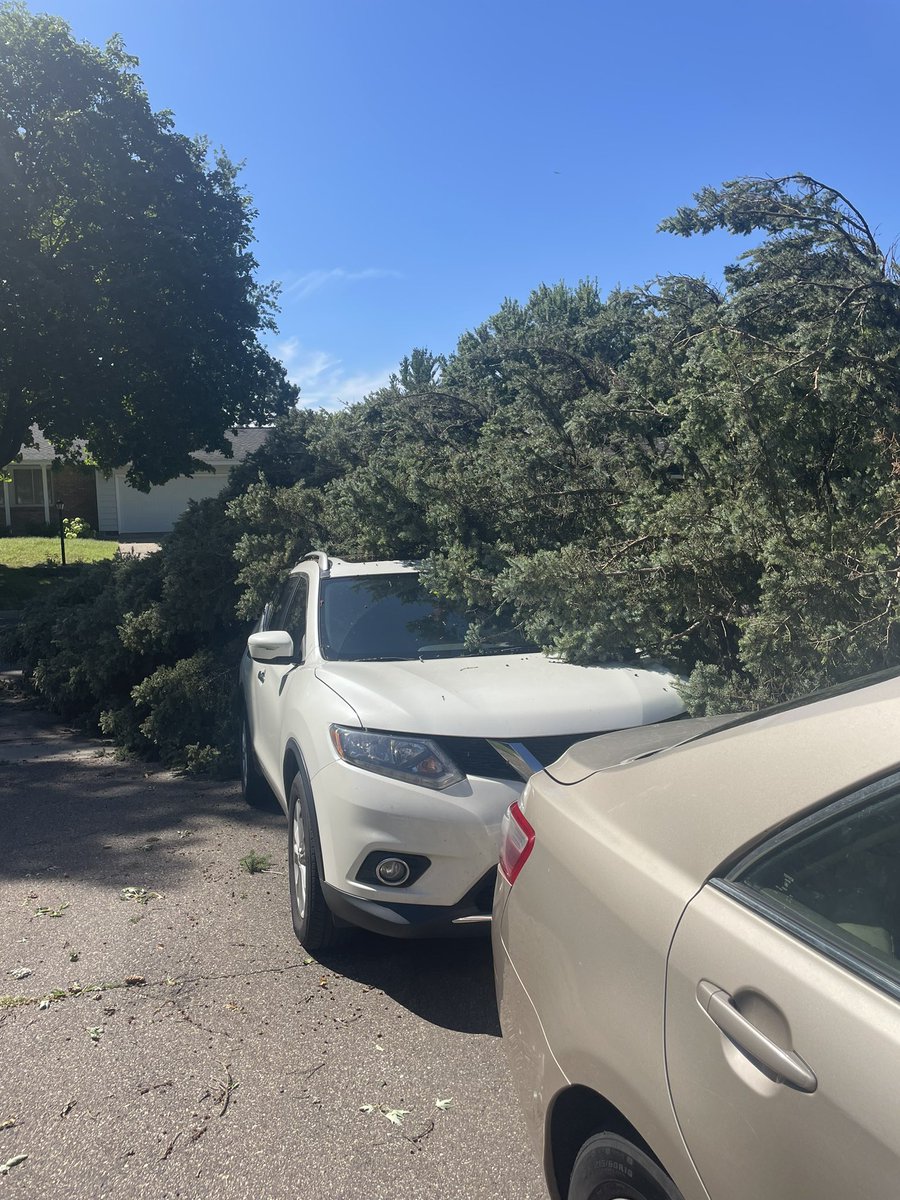 We’re in Cottage Grove covering Thursday night storm damage. The mayor has declared a state of emergency. <a href="/kare11/">KARE 11</a>