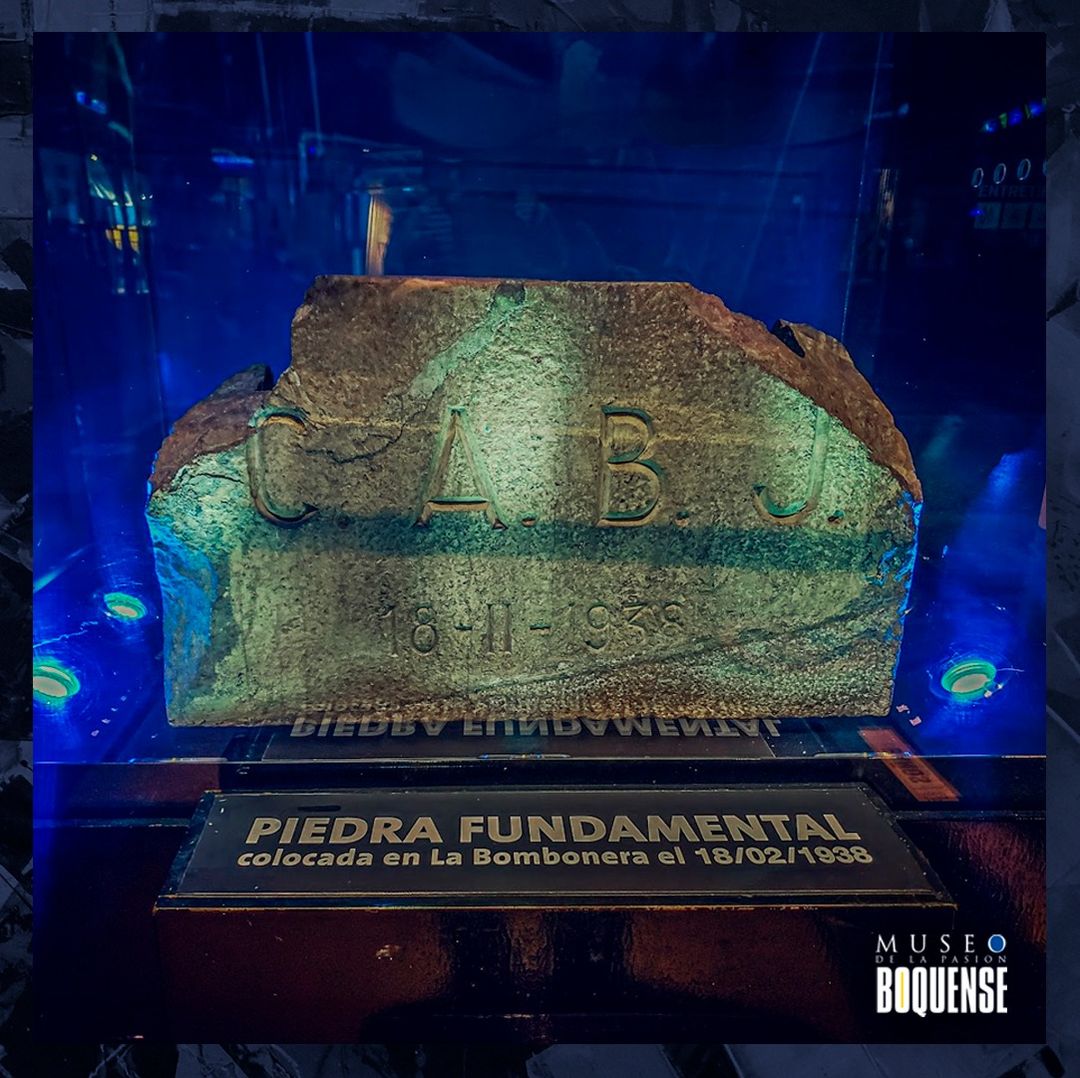 Piedra fundamental colocada en La Bombonera el 18/2/1938