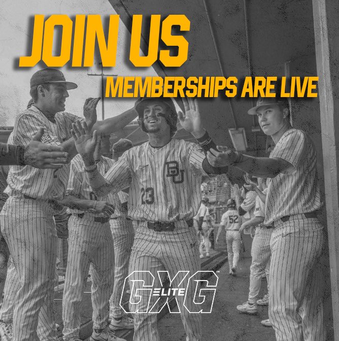 Join us, get your membership today, and be all in! GXGELITE™ is the ultimate way to connect with Baylor student-athletes. Through exclusive content, member-only events, custom merch, and so much more, you’ll be closer than ever. Let’s do this together! #AllIn #GXGELITE