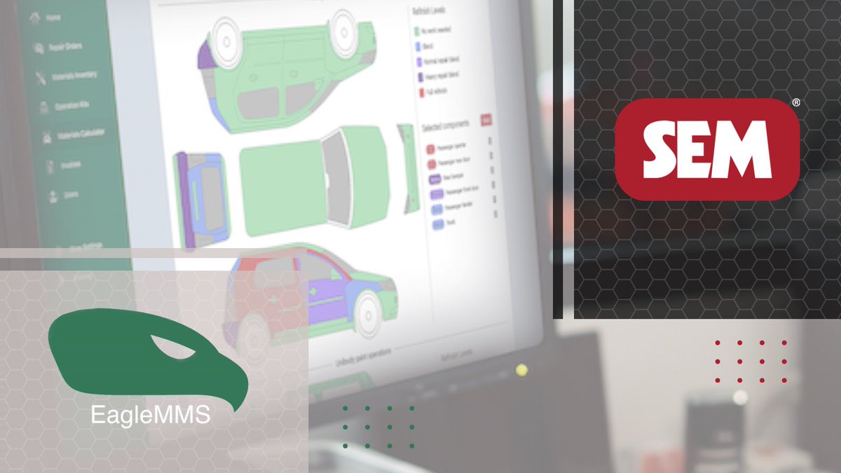 SEM Products is excited to announce that we have created a partnership with <a href="/eagle_mms/">EagleMMS</a>, a leading shop materials management inventory and invoicing solution for Autobody and collision repair facilities.

Read the full announcement 📣: bit.ly/3Z4FjYM