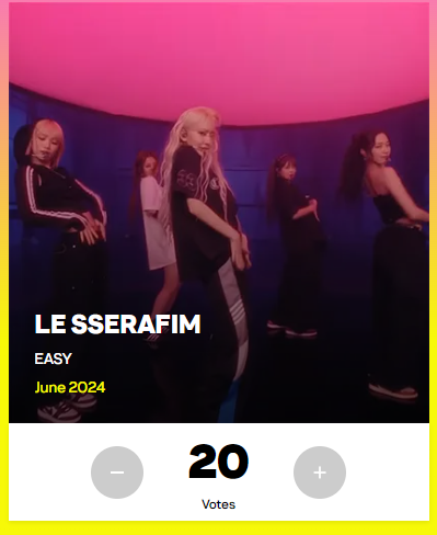 iLovePurple's tweet photo. ATENÇAO FEARNOT!
DOBRO DE VOTOS O DIA INTEIRO HOJE!!!!
Teremos mais uma semana de votação para o VMAS!
VOTOS + TAGS PRO LE SSERAFIM
link: https://t.co/SODdDmZXSJ
#LESSERAFIM_FOR_VMAS #VMAs_With_Lesserafim #LE_SSERAFIM
@le_sserafim https://t.co/zr0b9EHLZv