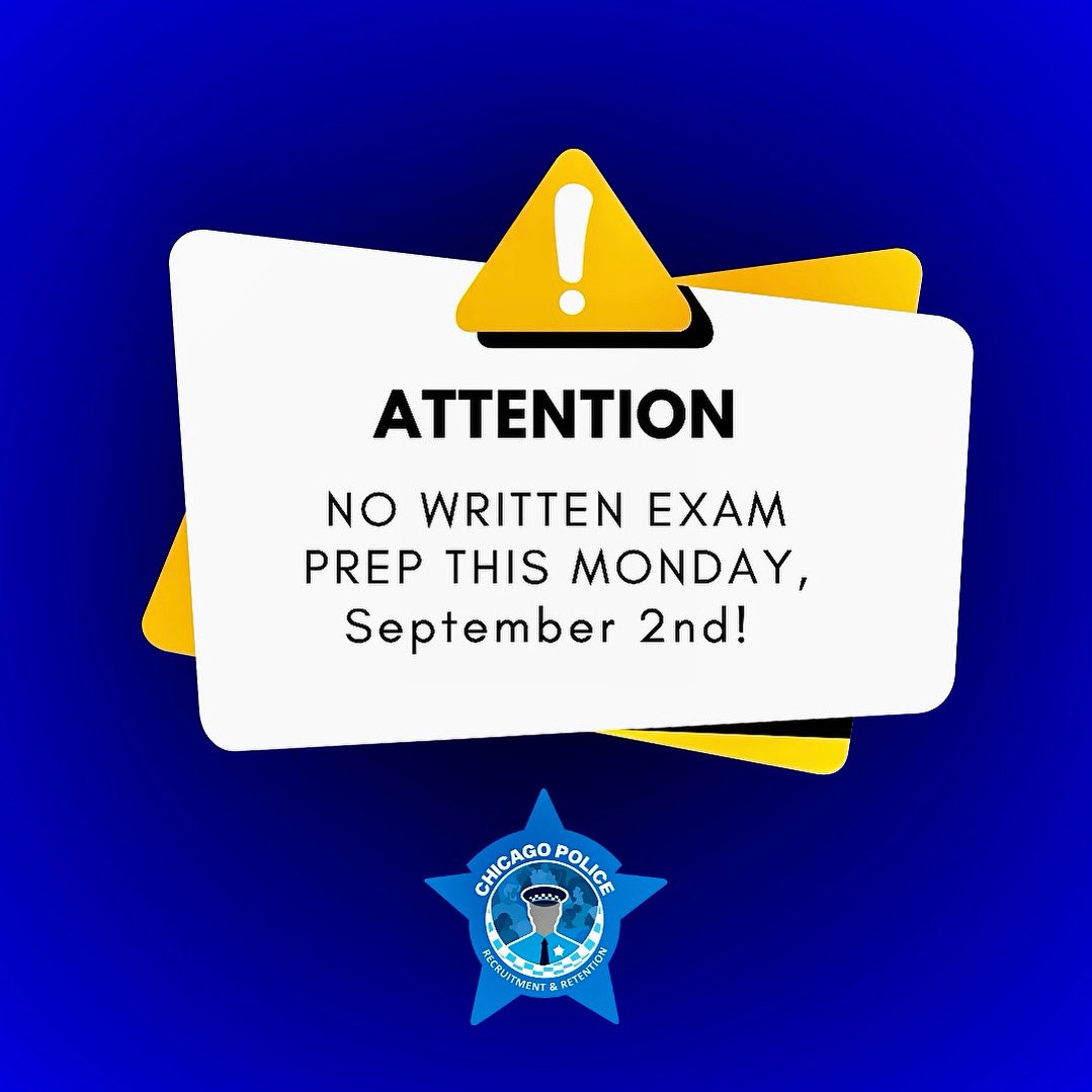 Join CPD on X: &ldquo;📣❌ NO WRITTEN EXAM TEST PREP 𝗠𝗢𝗡𝗗𝗔𝗬 