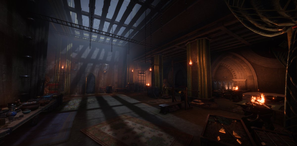 dragonage's tweet photo. Your companions will have their own rooms in your headquarters known as the Lighthouse. But who do you think sleeps in each room? 🤔

Let us know in the comments! #DragonAge #Veilguard