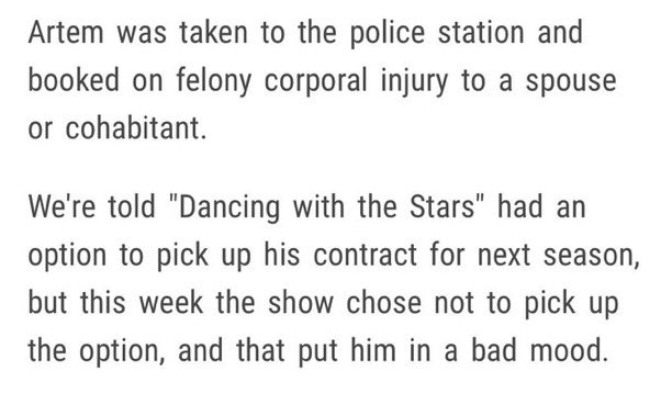 bigtimeEST's tweet photo. Artem himself called the police because he beat Nikki so badly that HE was worried about the severity of the injuries he caused.

What a piece of shit. 

My heart hurts for Nikki because those injuries must have been awful for HIM to be worried enough to call the police. https://t.co/7yXVWnwvrk