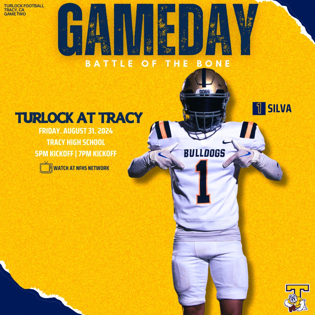 TurlockQBclub's tweet photo. Time for a dog fight. 😤🦴
#BattleOfTheBone #Gameday | #TurlockFootball #Godogs https://t.co/8HakMjJUet