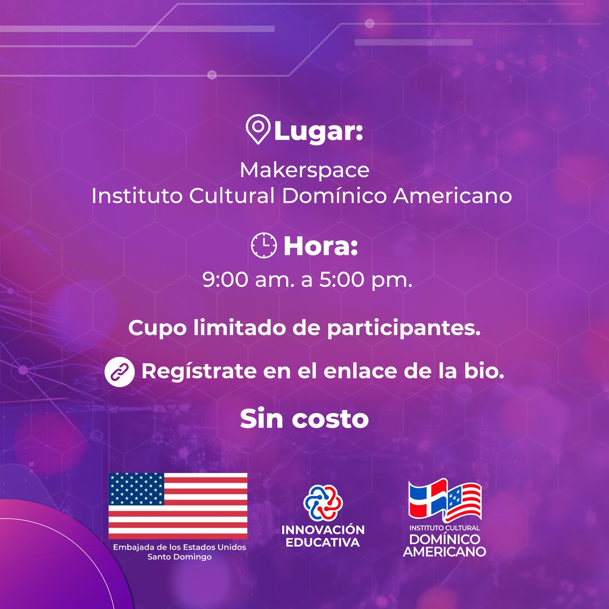 Este 12 de septiembre el Instituto Cultural Domínico Americano (ICDA) invita a docentes a participar en este taller gratuito para mujeres en robótica. Este evento, diseñado para promover la inclusión y el avance, ofrece una oportunidad para fortalecer las competencias