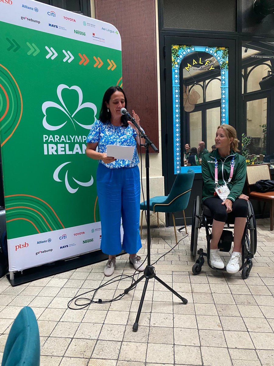 cathmartingreen's tweet image. Met in Paris today with the team from Paralympics Ireland who have a busy schedule supporting our 35 strong team of Paralympians.

Thank you everyone from @ParalympicsIRE, @sportireland, @IrlEmbParis and all Team Ireland partners helping our athletes on this world stage 🙌
