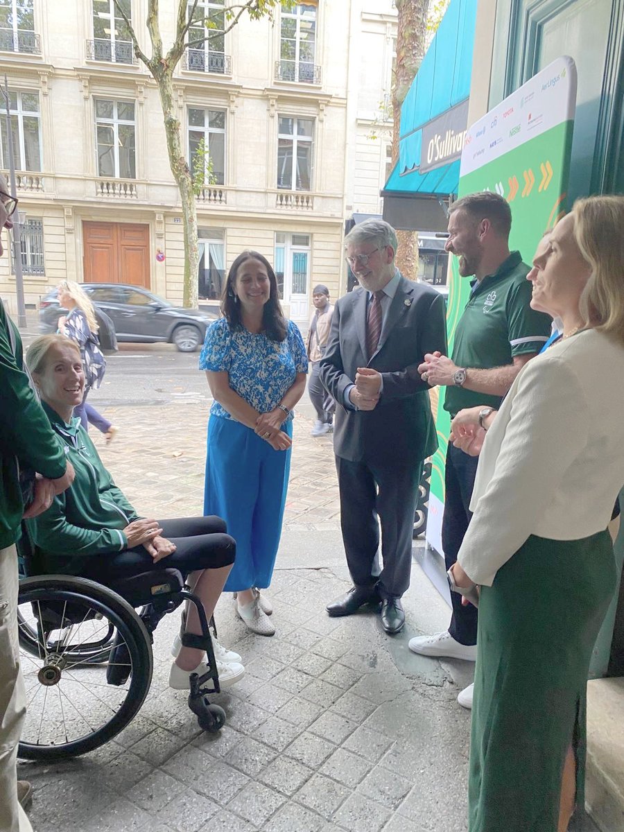Met in Paris today with the team from Paralympics Ireland who have a busy schedule supporting our 35 strong team of Paralympians.

Thank you everyone from <a href="/ParalympicsIRE/">Paralympics Ireland</a>, <a href="/sportireland/">Sport Ireland</a>, <a href="/IrlEmbParis/">Irish Embassy Paris</a> and all Team Ireland partners helping our athletes on this world stage 🙌