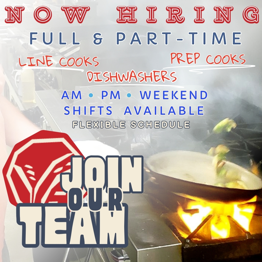 The great food at Tap House starts with our legendary staff

Our kitchen runs on teamwork, dedication, and supremely positive vibes

Come grow with the best gig on the block!

Fill out an application in person or online 
rb.gy/ydc3u5
