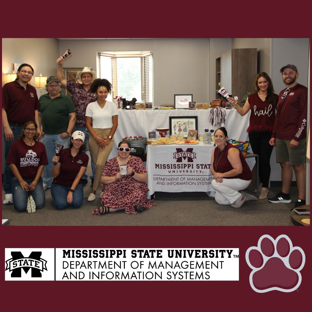 MSUBusiness's tweet photo. The College of Business showed out for The Hail State Tailgate Competition! Featured is our MQABL and MIS departments. Which department has your vote? ๐ค๐พ@hailstatestyle
#HailStateTailgate #CollegeOfBusiness #MQABL #MIS https://t.co/gx7yEB7DkK