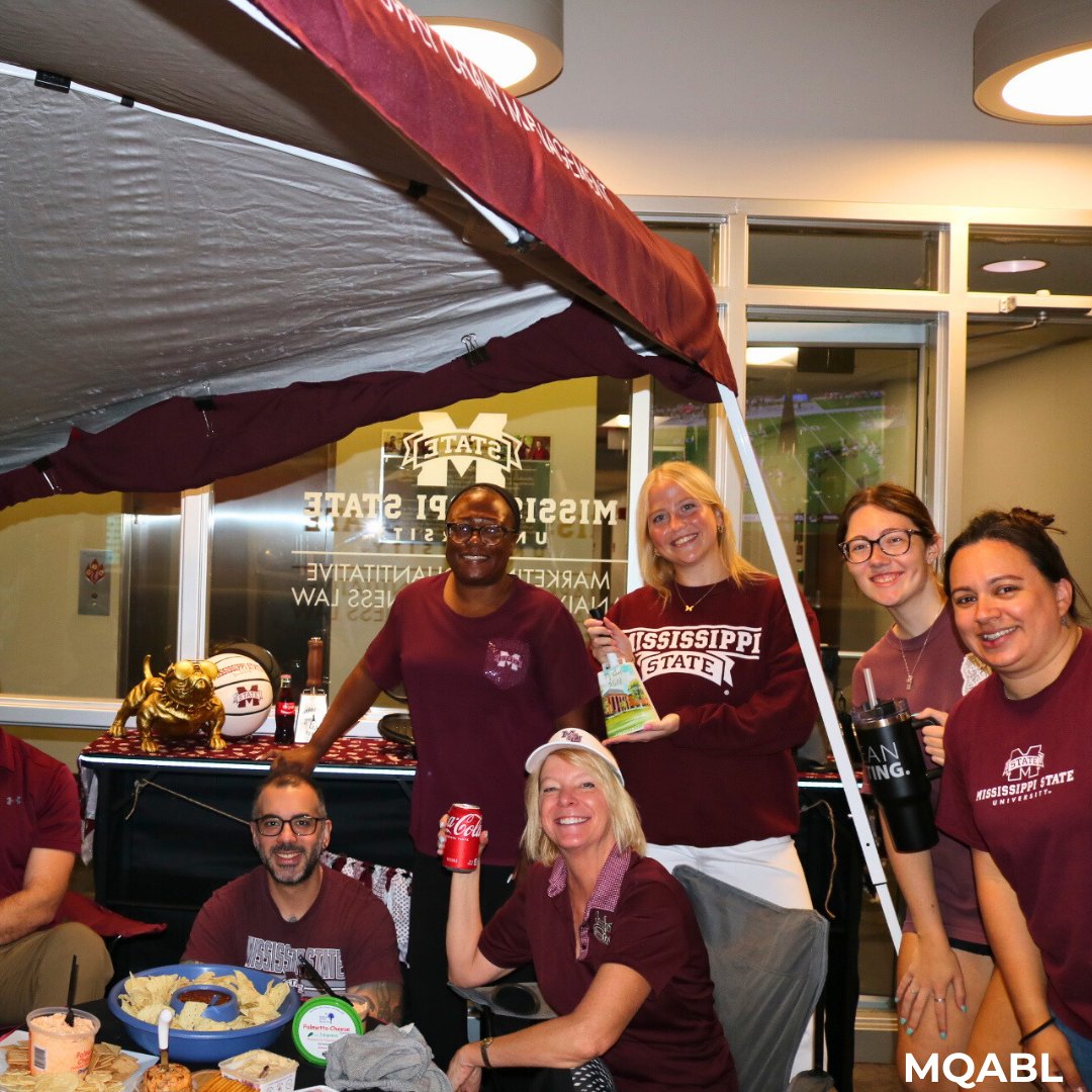MSUBusiness's tweet photo. The College of Business showed out for The Hail State Tailgate Competition! Featured is our MQABL and MIS departments. Which department has your vote? ๐ค๐พ@hailstatestyle
#HailStateTailgate #CollegeOfBusiness #MQABL #MIS https://t.co/gx7yEB7DkK