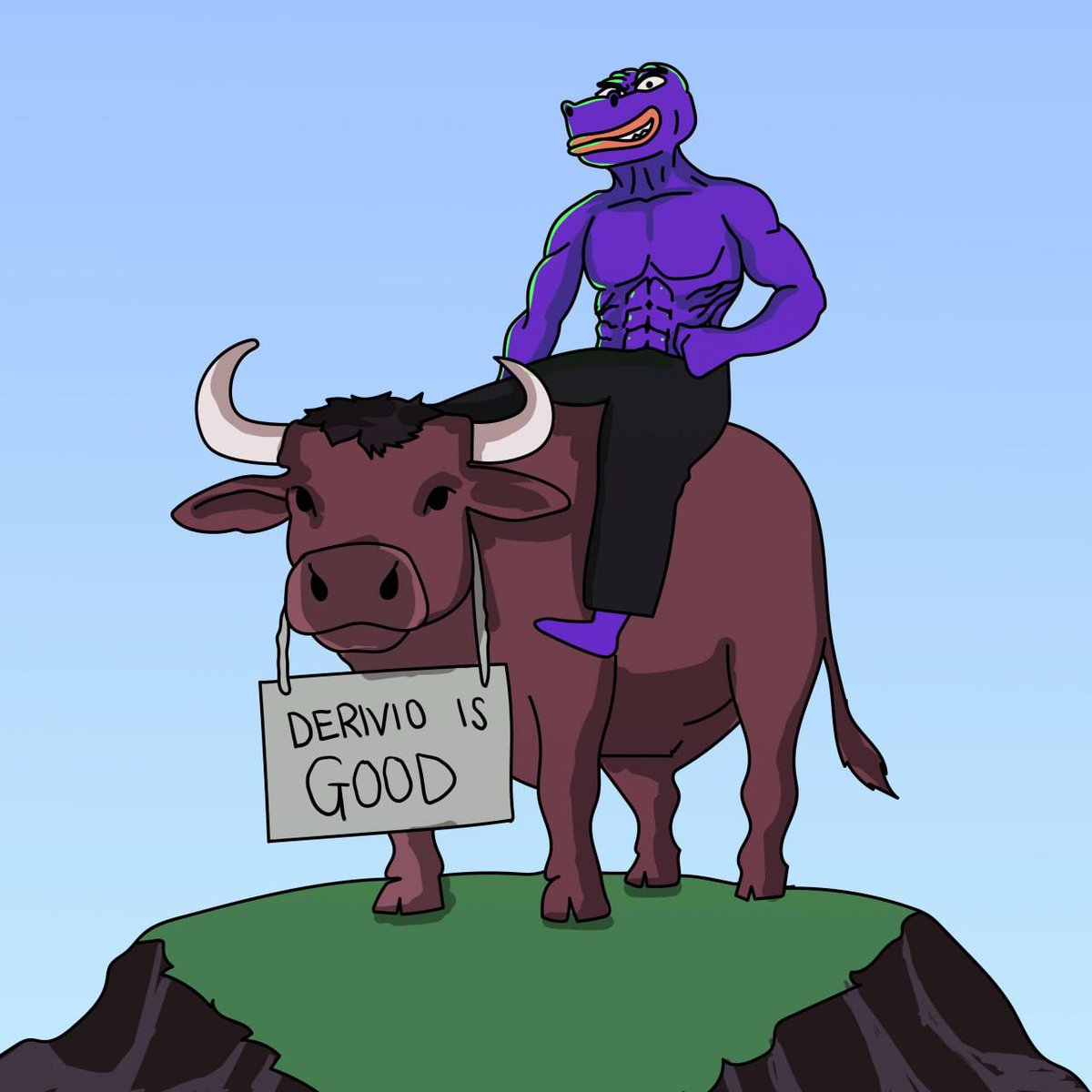If you need Vitalik to post a picture of a bull wearing a “ETH is good” sign

To be convinced that Crypto is the future

Then you’re NGMI.

Winners are often patient, for they shall wait until the stars align.

At Derivio, we are in the trenches for years to create Derivio