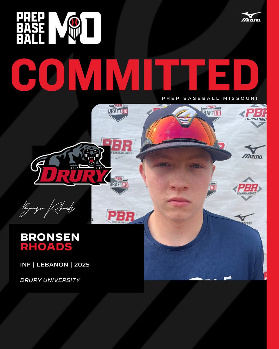 INF Bronsen Rhoads (Lebanon, 2025) commits to Drury University

<a href="/AmazingBronman/">Bronsen Rhoads</a> | <a href="/DruryBaseball/">DRURY BASEBALL</a>

👤: loom.ly/6SVqT7o