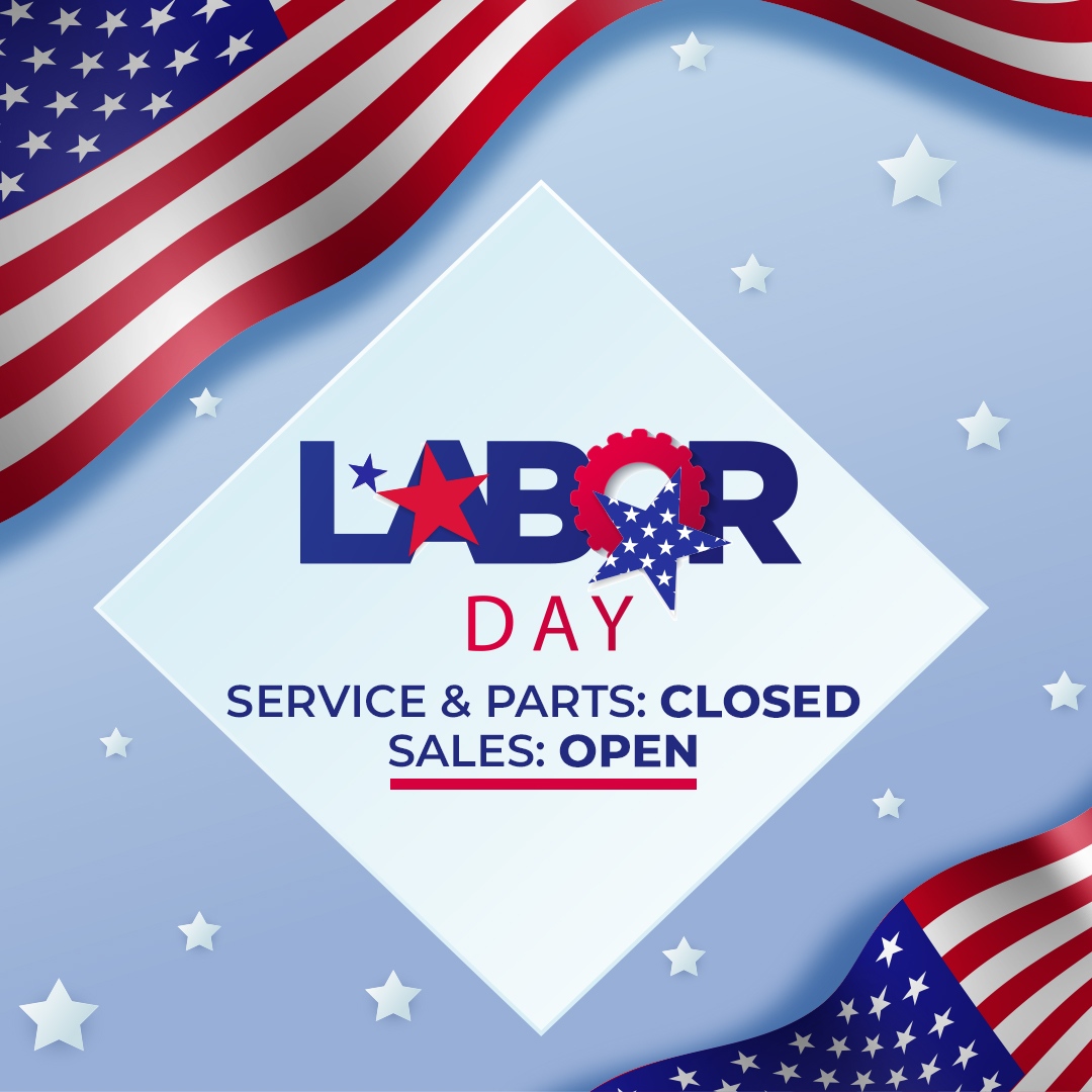 🚫 ATTENTION ALL CUSTOMERS 🚫
🗓️ Don't forget, our parts and service departments will be closed on Labor Day, Monday September 2nd 🛠️ But don't worry, our sales department will be open for all your shopping needs! 💸 #LaborDay #HolidayHours #ShopWithUs #ClosedForService #Ope...