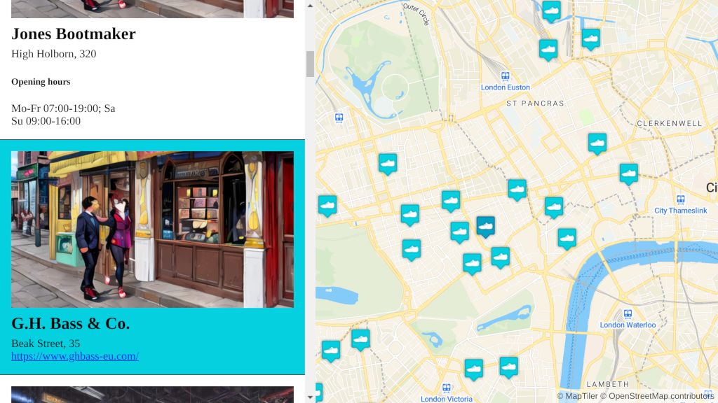 MapTiler's tweet image. Today, we&apos;ll explore how to synchronize a map with a list of places: clicking a pin scrolls to the feature in the list, and selecting a list item highlights the pin on the map. Explore the tutorial here: maptiler.link/3yDc7xn

#MapTiler #SummerOfMaps