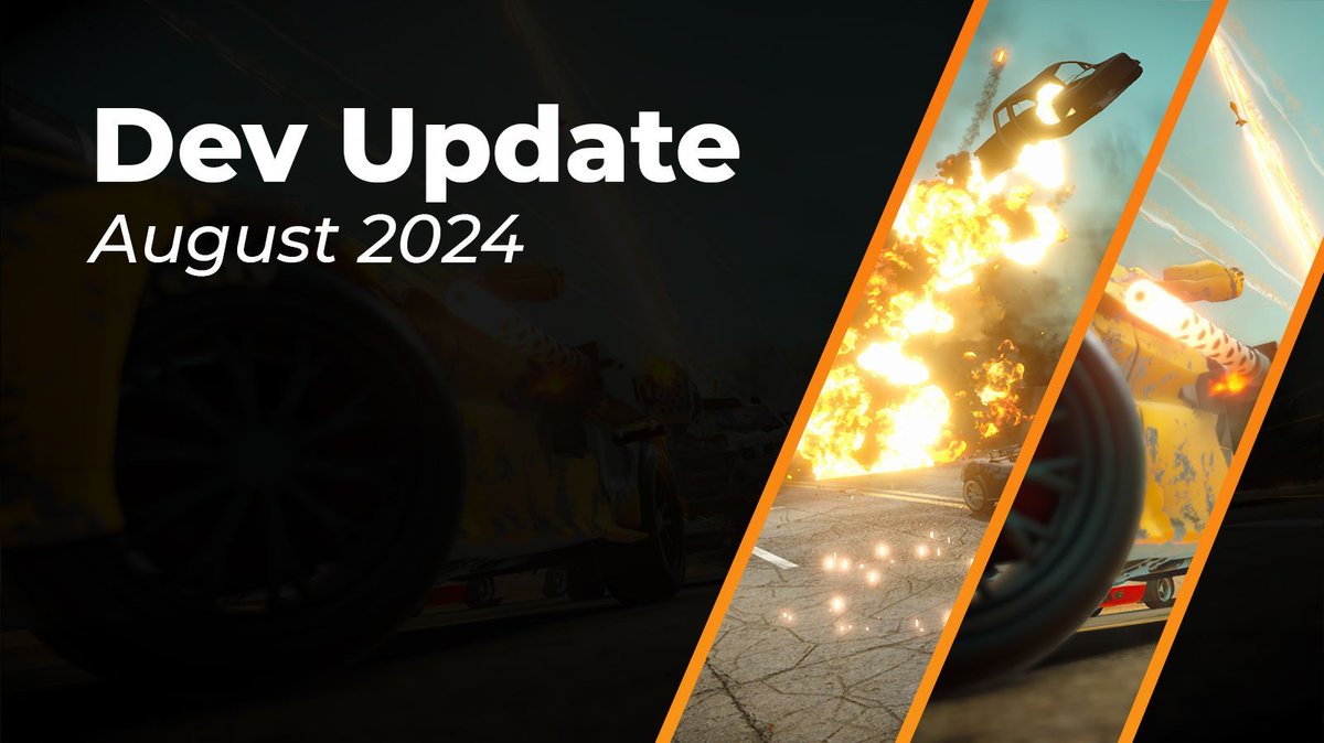 XformGameDev's tweet image. Back once again after the summer break!

In this month&apos;s dev update we&apos;re covering:
- Bosses
- Vehicle audio
- Free roaming

And of course, what&apos;s next for the upcoming month!

Read the full dev update here:
burninrubber6official.com/post/developme… 

#IndieDev #BurninRubber6 #DevUpdate