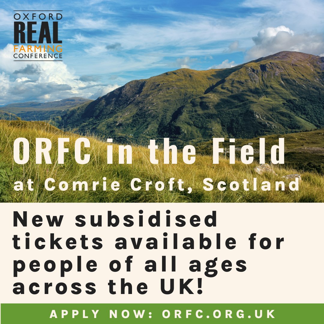 ORFC (@orfc) on Twitter photo 🎟️New Subsidised Tickets are Available for ORFC In The Field at Comrie Croft! 🎟️ 9 - 10 Oct 2024
A limited number of discounted tickets are now available at £70🌱People of all ages from across the UK are welcome to apply 
Find out more + book your spot👇
orfc.org.uk/orfc-in-the-fi… 🎟️New Subsidised Tickets are Available for ORFC In The Field at Comrie Croft! 🎟️ 9 - 10 Oct 2024
A limited number of discounted tickets are now available at £70🌱People of all ages from across the UK are welcome to apply 
Find out more + book your spot👇
orfc.org.uk/orfc-in-the-fi…