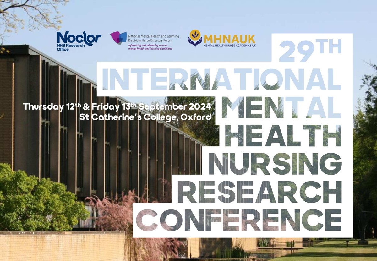 Only a few weeks away do get your ticket! Please share! mhnauk.org/conference-1