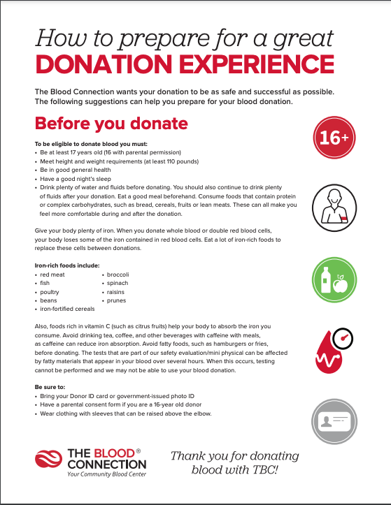 LandrumHS's tweet image. Only a few spots remaining! Sign up for our Blood Drive today.
donate.thebloodconnection.org/donor/schedule… 
Approximately 1 in 7 people entering a hospital need blood and a single blood donation can save up to three lives.