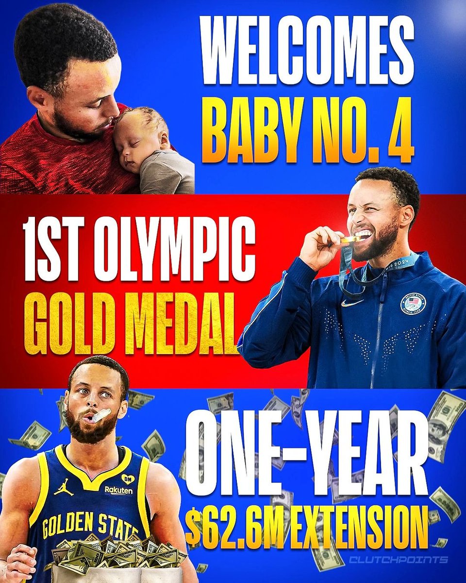 ClutchPoints's tweet photo. Steph Curry is having the most memorable offseason of his life 🙌 https://t.co/VfrMNTyuY7