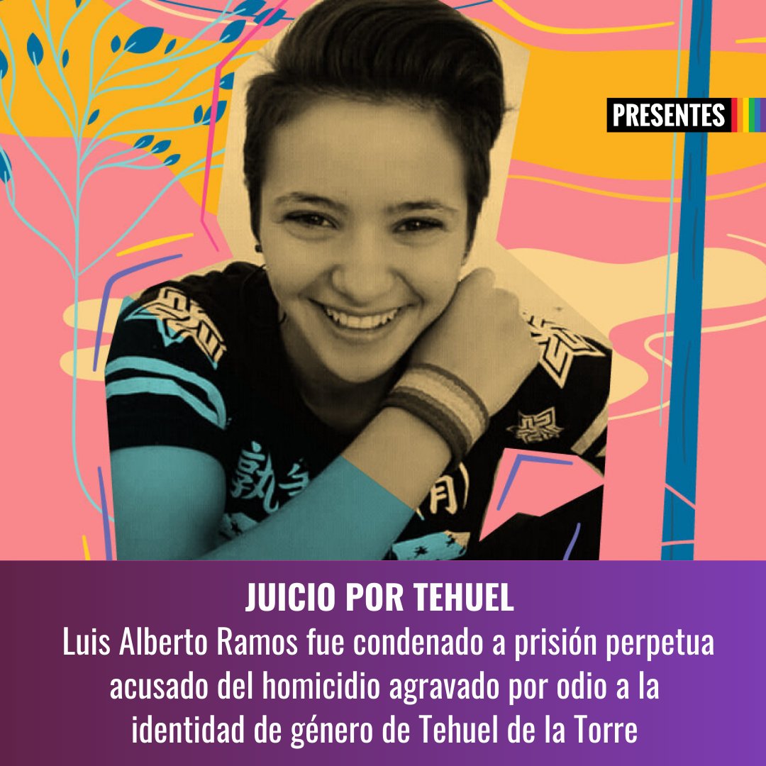 PresentesLatam's tweet photo. 🇦🇷⚖️🏳️‍⚧️La justicia encontró #culpable a Luis Alberto Ramos (39) por la muerte de #Tehuel de la Torre en el juicio por homicidio agravado por odio a la identidad de género.
📢 Fue condenado a la pena máxima, prisión perpetua.