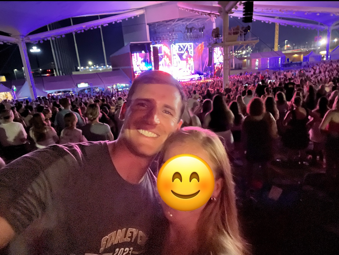 LoganARobison's tweet photo. Last night we went to a @DanAndShay concert to celebrate my wife's 30th birthday. I arrived at the concert knowing maybe 1 or 2 of their songs, but I left as a huge fan. 

Not necessarily for the music (even though it was great), but for those guys as people. 

Most performers (from my experience) don't put much effort into learning about the town they are performing in or really connecting with the audience on a personal level. Most come in cold. 

Dan + Shay were different. Between each song they would comment about the town, about experiences playing at that venue previously, or about the local football team. They knew how to connect with us on a personal level. They even called the hogs (woo pig!).

When the concert ended, they stayed afterward giving out autographs, taking selfies, etc. forever. When we left, they were still meeting fans. 

Although it was a concert, I left having learned a massive lesson on connecting with your audience (customers). Get to know your customers, connect with them, try to build a relationship instead of just closing the deal.

People might use your service out of convenience or reputation, but if you take the time to connect with them, they'll stay because they're a true fan.

P.S. - my wife asked me to block out her face on the photo. I promise she's real