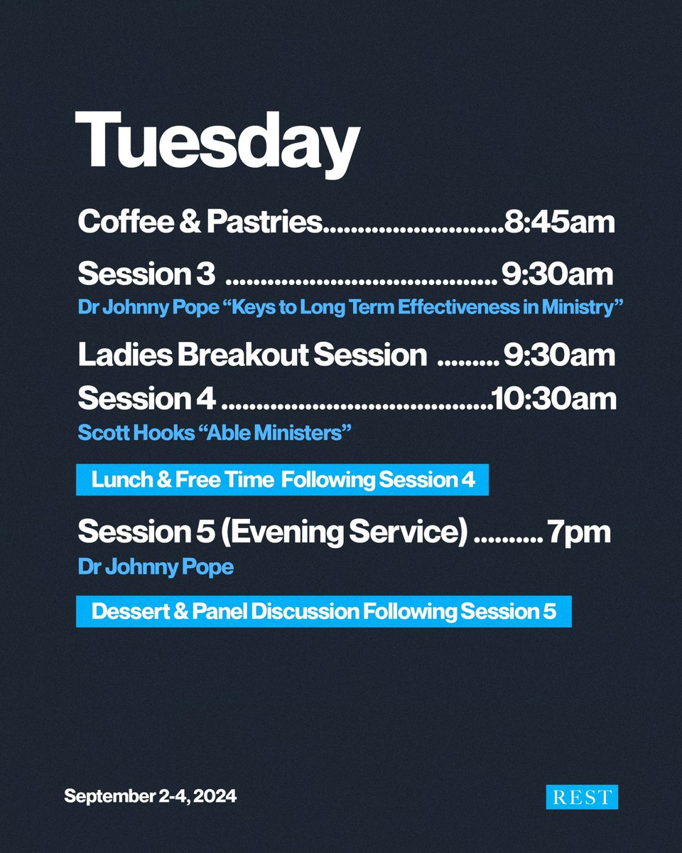 restconference's tweet photo. Tap & swipe through to see our schedule for next week❕ #REST24
(Registration is still open. 👀) https://t.co/FfY9kxiHwR