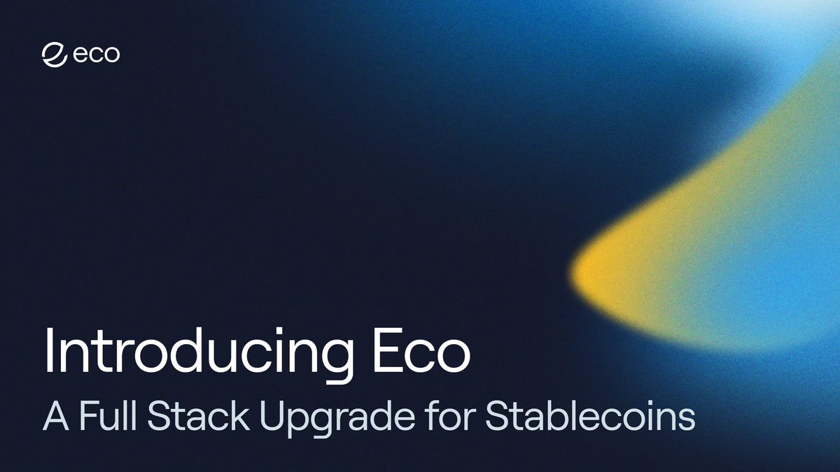 One click. Full send. For any action onchain.

We're building a new protocol to enable apps to unlock stablecoin liquidity from any connected chain and give users the simplest possible onchain experience.

Introducing Eco: blog.eco.com/introducing-ec…