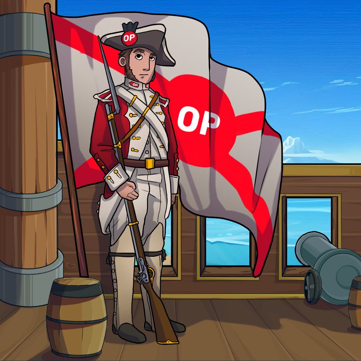 Colonel Clarence <a href="/Optimism/">Optimism</a> has now boarded the ship🫡

Our first OG L2 is joining the ranks, bringing a touch of class to the crew.

Buy, bridge, and stake $OPUS on Optimism