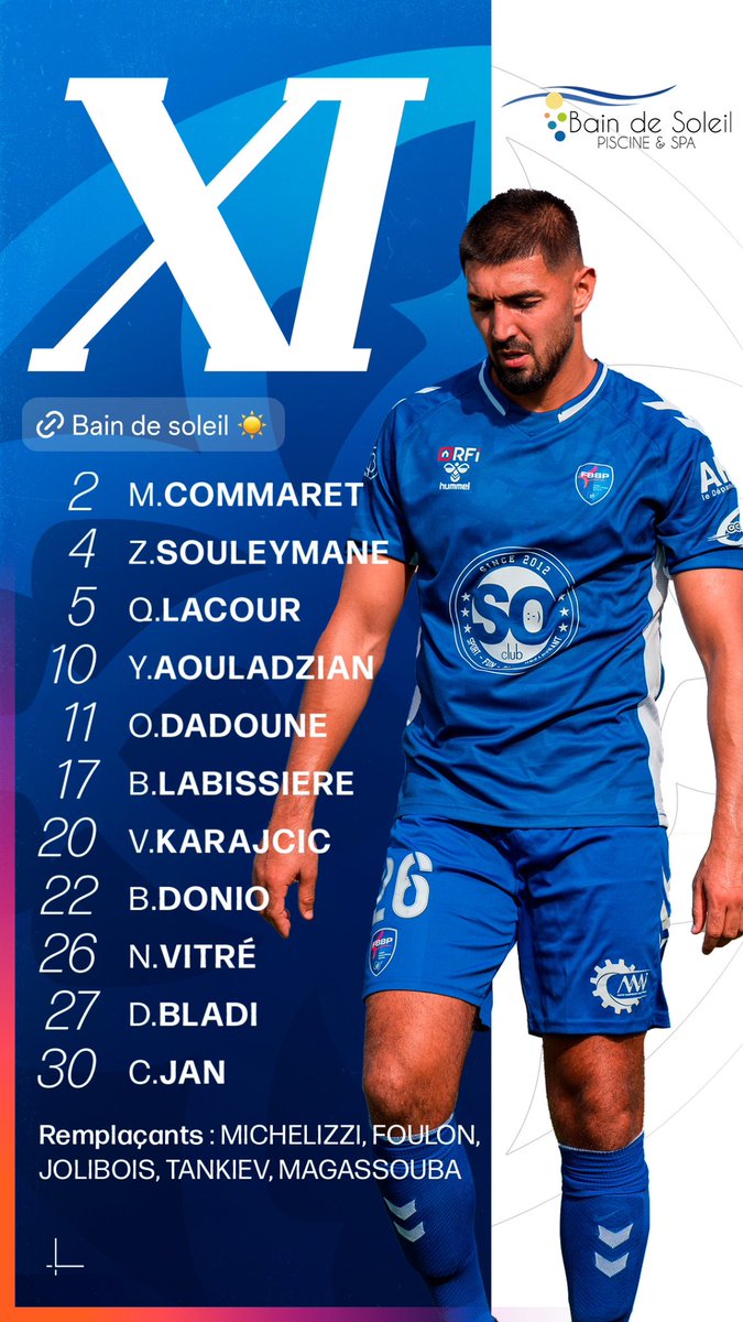 Notre partenaire vous présente le 11 de départ ⚔️

Bain De Soleil Piscine Et Spa à Bourg en Bresse : bds-piscine.com