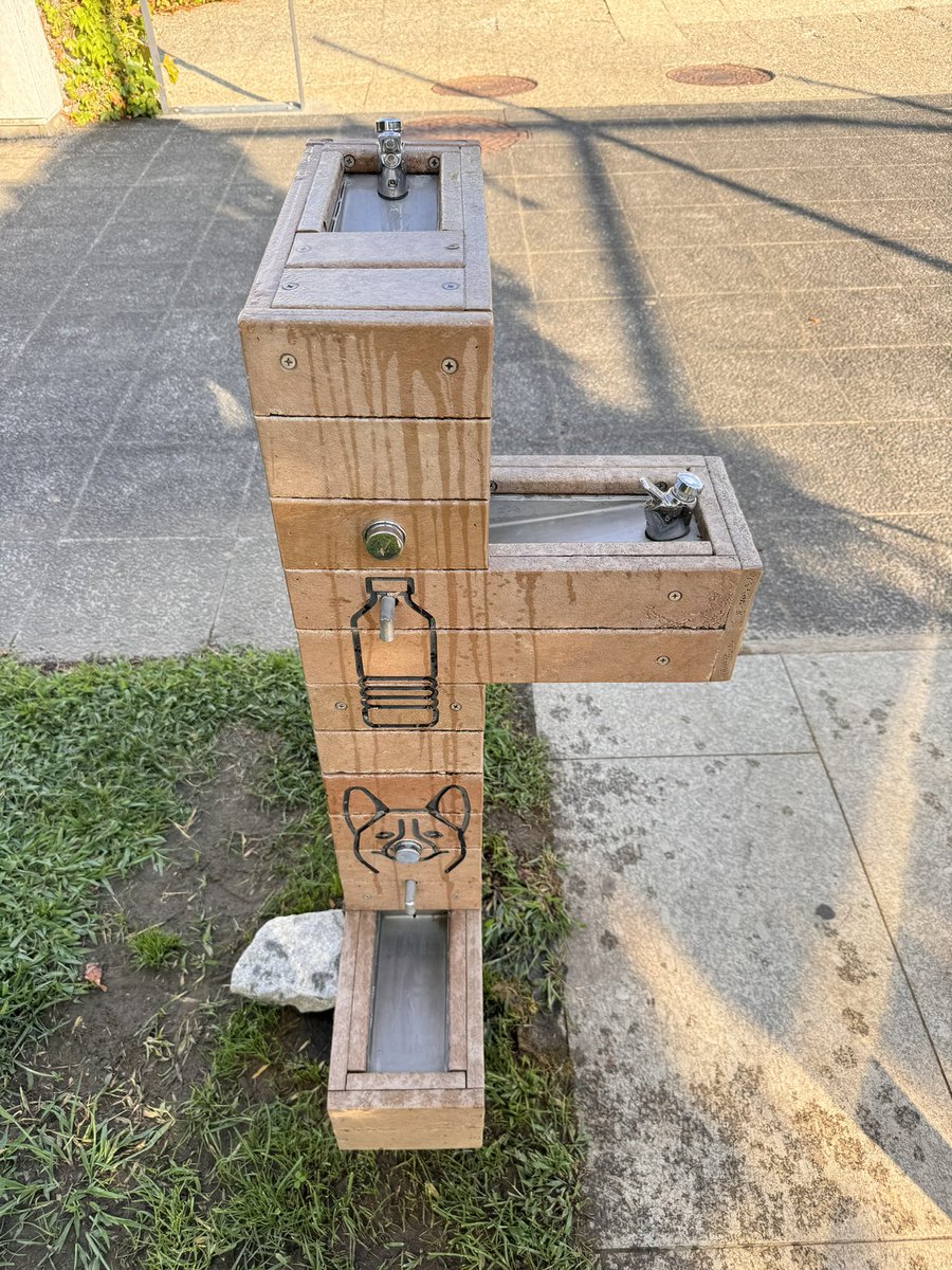 carlosbc81's tweet photo. @ConcelloCoruna , estaría bien implantar fuentes de este tipo, como las que tienen en Vila-Real, en nuestra vecina Portugal, que cuentan con tres alturas, para adultos, niños y perros. Me parecen una ideaza https://t.co/WTQaXAlZax