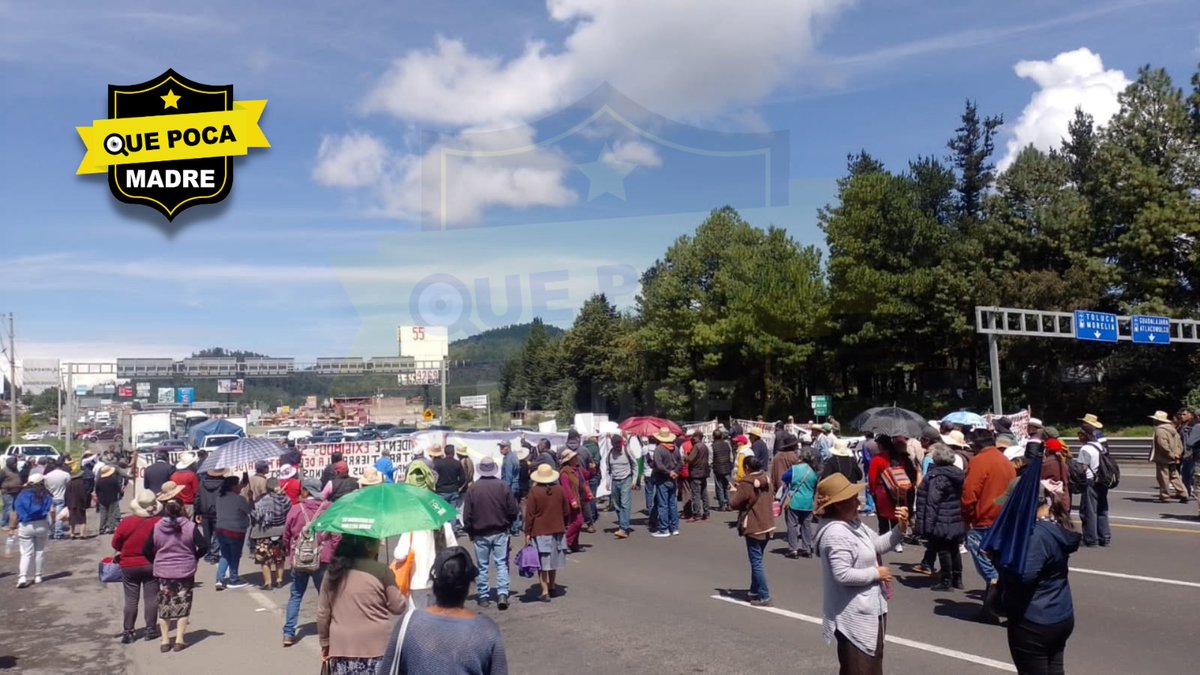 QuePocaMadreMex's tweet photo. ‼#AlMomento‼ REPORTAN BLOQUEO EN LA MÉXICO-TOLUCA 🚨⚠

👉 Ejidatarios de #Acazulco, municipio de #Ocoyoacac, #Edomex, mantienen un #bloqueo en la #México-#Toluca, a la altura de "El Arco La Marquesa", en dirección a #CDMX. Circule con #precaución y tome vías alternas.

@SS_Edomex