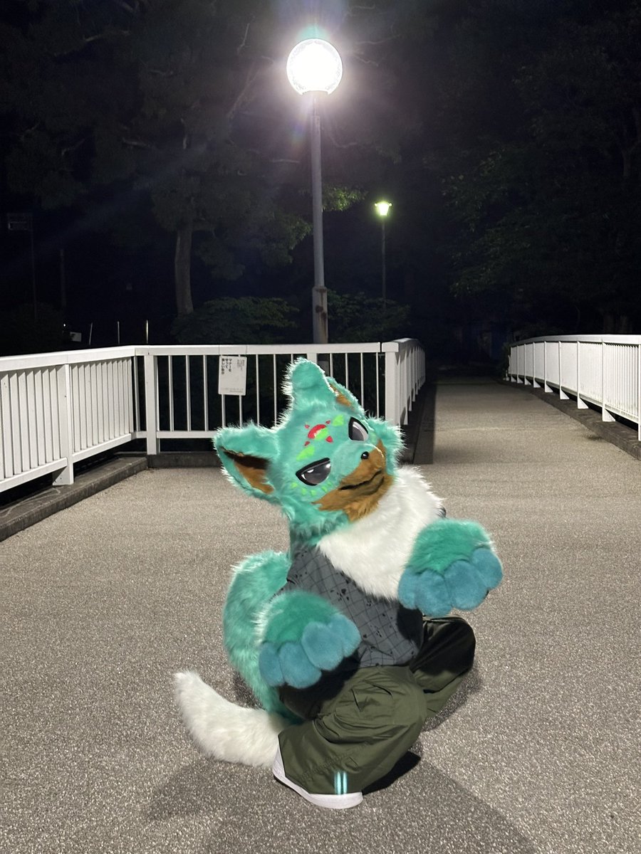 めちゃめちゃで出遅れた、土曜だけど初めてだから上げさせて！
初獣化！これからも、モンブランをよろしくお願いします！
#FursuitFriday