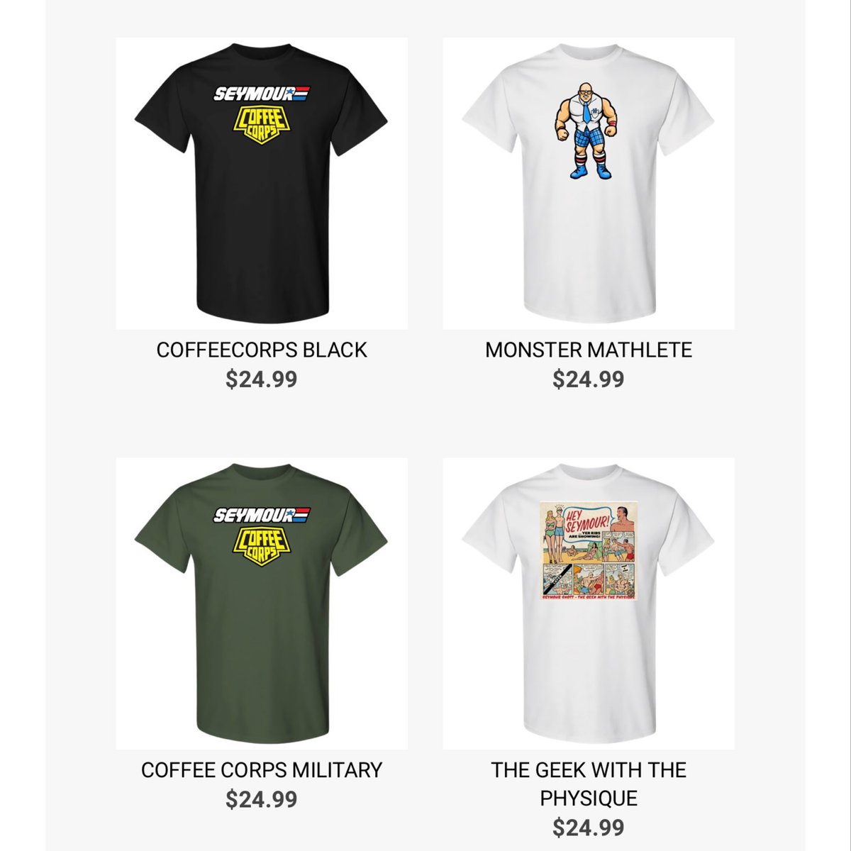 SeymourSnott's tweet photo. The @PWTees #LaborDaySale has started! Save 20% at https://t.co/h2yXIFKe1q featuring art by @justicejr #NerdHerd #CoffeeCorps #pwtees #YoJoe #HipToBeSquare #wrestlingtshirts #gimmicks #LaborDay #gougewrestling #wrestling #RT 🤓☕️ https://t.co/XGB7E3v0iP