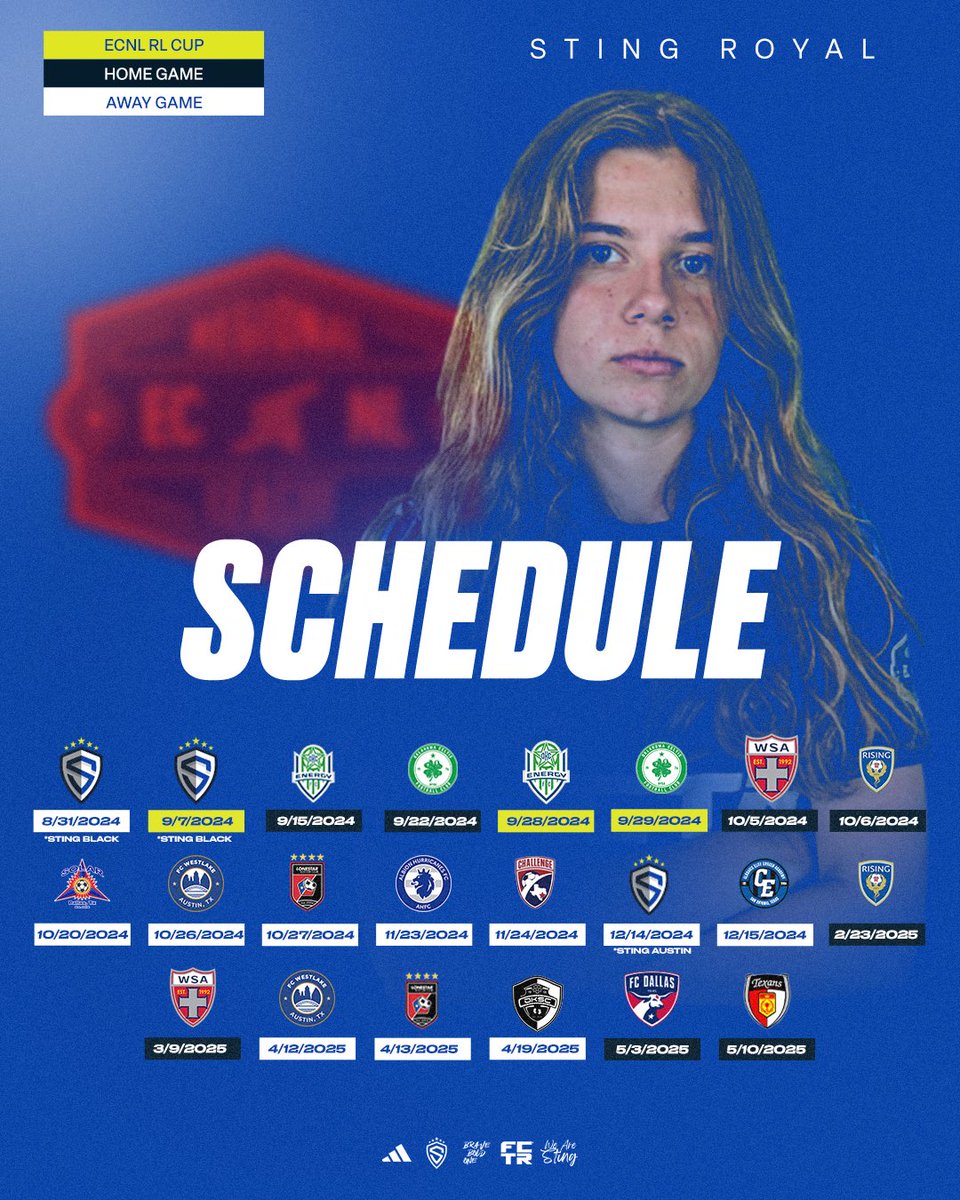 The stage is set for our Sting ROYAL ECNL &amp; ECNL-RL teams! 💙⚽️

#wearesting #braveboldone