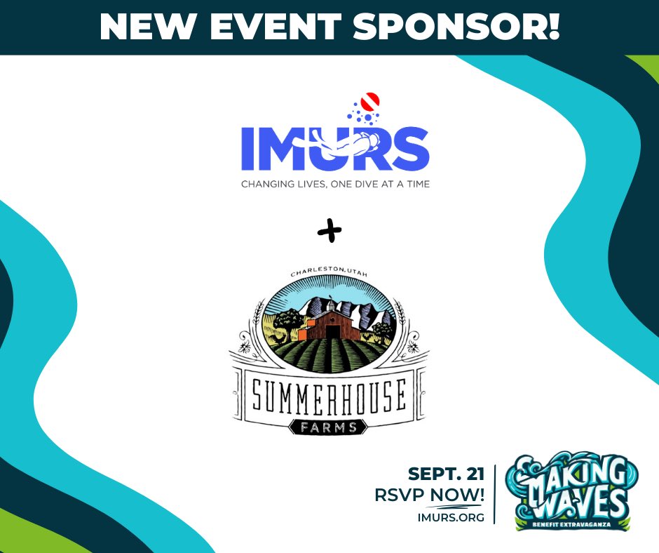 IMURS_SCUBA's tweet photo. We’re thrilled to have The Summerhouse Farms as the proud host of the #MakingWaves Benefit Extravaganza!
Get your tickets now at the link in our bio! https://t.co/t9J5wV7JAe