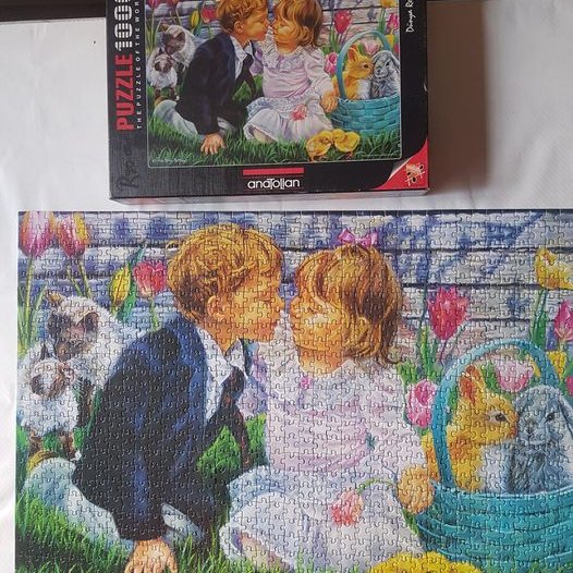 AnatolianPuzzle's tweet photo. puzzle Lovers
Sarie Daniel · ·
Soooo sweet!! Love is in the air....
@anatolianpuzzleus #jigsawpuzzle #puzzle #yapboz #puzzle #kids #cutie #children #childpuzzle #puzzlesofinstagram❤️ #flowers #bunny #firstkisses https://t.co/dshJmakvbH