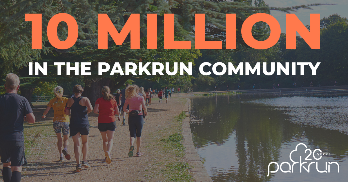 Today the 10 millionth person registered for parkrun 🚀 

🌳 #loveparkrun