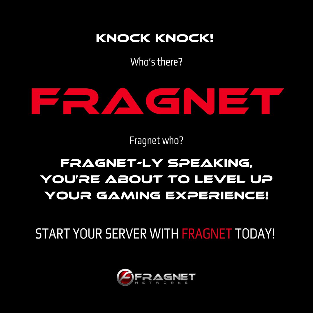 FragNetwork's tweet image. Knock knock!!! 👀

#fragnet #gameserver #gaming