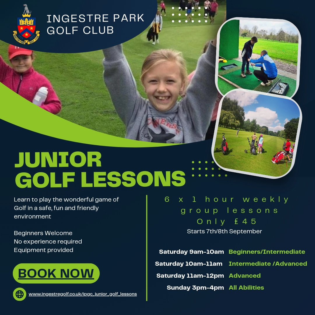 IngestreParkGC's tweet photo. That's a wrap for our Summer Golf Camps!

So much fun! @ColourPathGolf  making session colourful, and it is always great to get the juniors out on course.

Next up, our regular IPGC Junior Coaching starts up again next week (7th/8th September).

To book

https://t.co/BFA6vcUdOk https://t.co/o7QawtNXyv