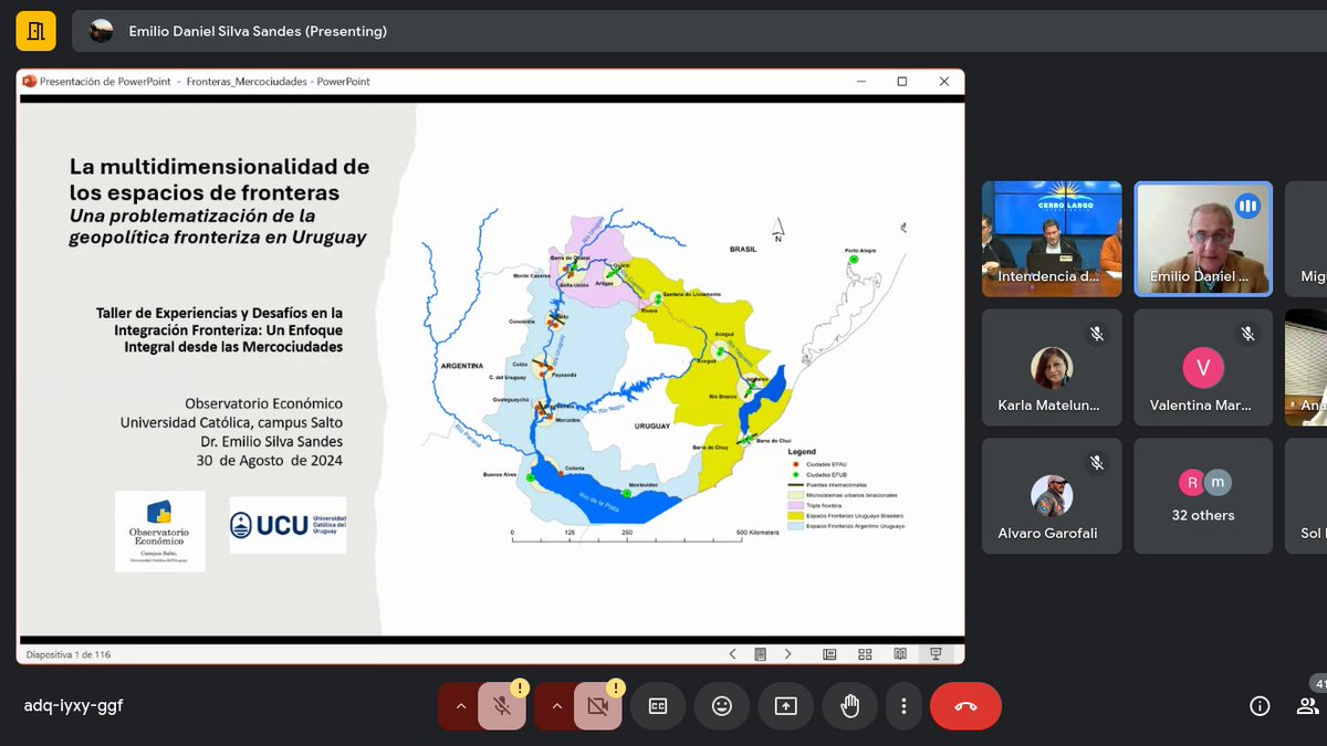 mercociudades's tweet photo. @IDR_Rivera @preflivramento @portalcnm @UNmigration Por @UCUoficial, Emilio Silva aportó una visión académica y multidimensional de los espacios fronterizos, que considera deben reformularse.

Ana Laura Soto de @AuciUruguay expuso buenas practicas de integración fronteriza en Rivera y su extensión a Artigas, Cerro Largo y Rocha. https://t.co/TooAmlu1hF