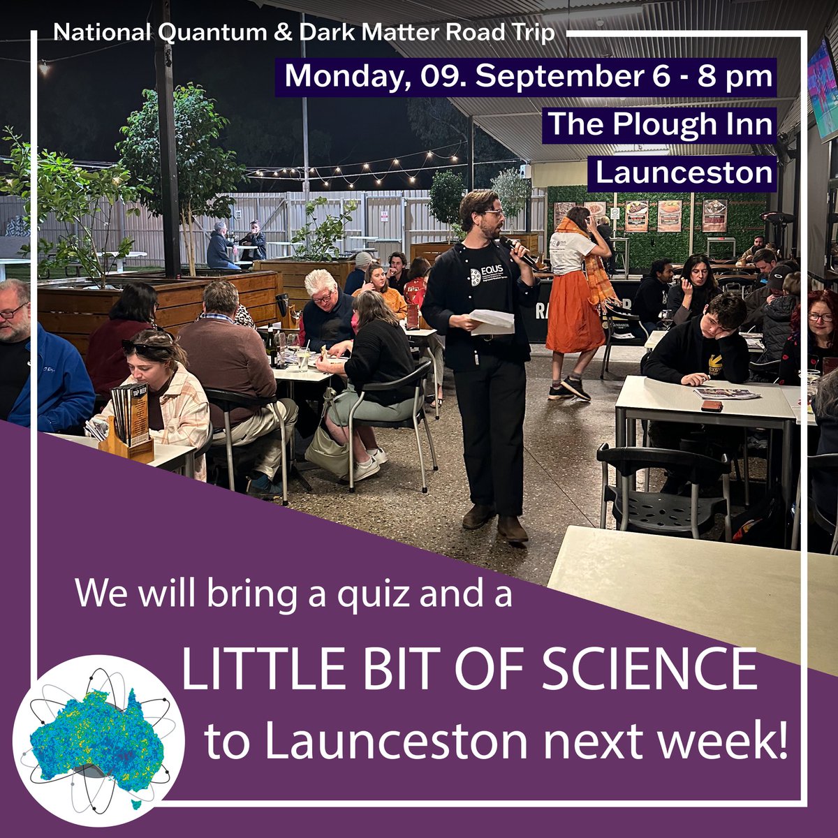 Come to our pub quiz in Launceston! @ARC_EQUS <a href="/ARC_DMPP/">Dark Matter Centre</a> <a href="/DeadlyScience/">DeadlyScience</a>