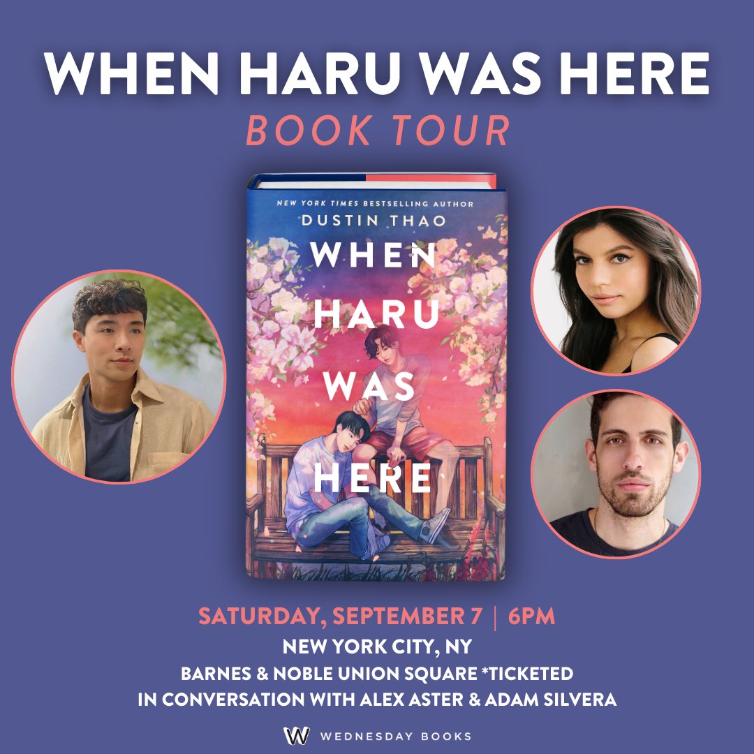 My book comes out NEXT WEEK and I’m going on my first book tour!!  I’m also being joined by Jack Edwards, Adam Silvera and Alex Aster! ❤️✨ Hope to see you guys there 🙏🏼🙏🏼
Rsvp links: dustinthao.com/events