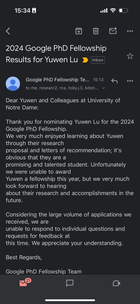celebrating rejections. didn’t get the google phd fellowship! 

but i promise you, my research is onto something really interesting, regardless